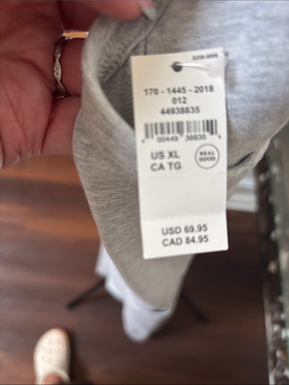 AERIE Light Gray Racerback Jumpsuit Romper Onesie size XL - Picture 5 of 7